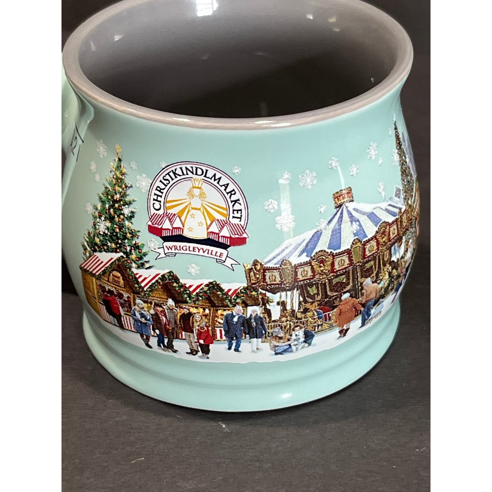 Christkindlmarket Wrigleyville 2023 Mugs Set of 2 Chicago Holiday Souvenir Mint
